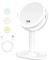 Vankarr Miroir Maquillage LED, Miroir grossissant Lumineux 1X / 10X, Miroir de Table Rotation à 360°, Miroir Grossissant Lumineux sur Pied avec 3 Couleurs, Luminosité réglable 80 Perles