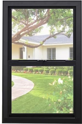 LVLDAWA Kellerfenster, Mobiles Servierfenster Mit Isolierglas, Mit Vertikal Anhebbaren Kleinen Schiebefenstern Für Küche, Badezimmer(Größe:75X90CM)