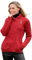 Aran Crafts Irish Women's Side Zip Cardigan Sweater, 100% Merino Wool, Authentic & Traditional, Cherry Red Cable Knit Design, Celtic Knot Zipper and Insert Pockets, Made in Ireland (Z4630-XXL-RED)