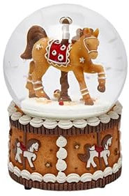 Magie di Natale Weihnachtskugel Pferd Karussell Weihnachten Deko H 15 cm