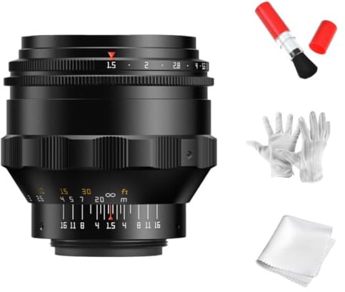 TTartisan 75mm F1.5 Vollformat Wirbelndes Bokeh Objektiv, Kompatibel mit M42-Mount-Kameras