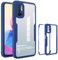 UPLAI Transparente Funda para Xiaomi Redmi Note 10 5G/Poco M3 Pro 5G, 360° Grado Militar Antigolpes Carcasa Protector de Pantalla Incorporado, Ultradelgado PC + TPU Estuche Caso. Azul