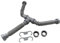 WAZUBC Double Sink Hose Drain Kit, 45mm Universal Double Sink Drain Pipe Kit Expandable Design Kitchen Sink Drain Hose Double Sink Drain Pipe Kit for Washbasin, Kitchen Sink