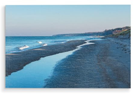 artboxONE Holzbild 60x40 cm Natur Meer und Strand von Künstler Rico Ködder