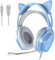 Wantak Auricolari Gaming con Microfono – Cuffie a Forma di Orecchie di Gatto (Cavo 3.5mm/USB) – Per PC/PS5/Xbox – Cancellazione del Rumore, Audio HiFi 20-20.000Hz – Leggeri e Comodi per Ragazze (Blu)