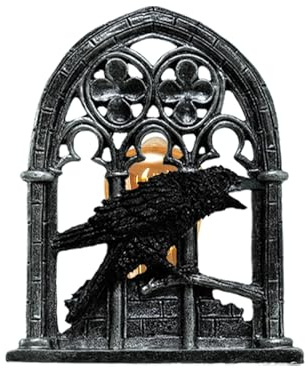 Yplkm Krähen Lampe - Halloween Krähen Wandlampe Zimmerdeko - Nachtlicht Wohndekor Für Feiertage Schlafzimmer Nachttisch Terrasse