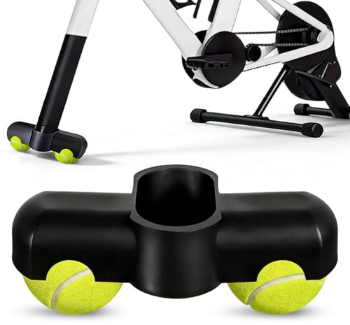 Piashow Rocker Plate Feet Adapter für Indoor Cycling, 1 Stück Snap-Rocker Fuß für Zwift Ride Vorderbein, Stabiler Indoor-Trainer Adapter für intensives Radtraining inkl. 2 Tennisbälle