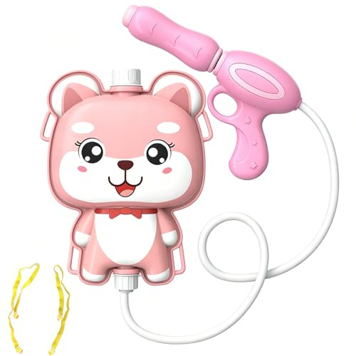 Rucksack Wasserpistole Kinder, Wasserpistole mit Tankrucksack 1000ml, Spritzpistole Wasser für Pool, Strand Sommerspiele, Interaktives Wasserspielzeug, Wasserpistolen für Kinder (C)