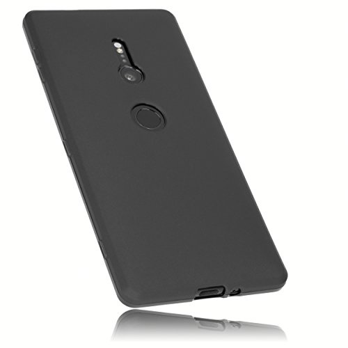 mumbi 25817 Hülle kompatibel mit Sony Xperia XZ2 Handy Case Handyhülle, schwarz