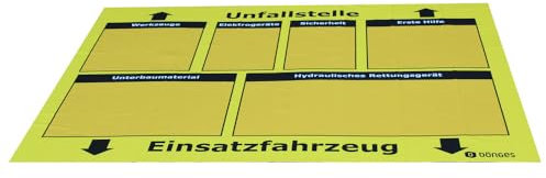 Dönges Bereitstellungsplane Textil CF (Einsatzplane Materialablage TH-Plane Idiotenplane TH-VU Textilplane Ablageplane) Farbe: gelb/Material: Textilgewebe 210 g/m²/Packmaß: 34 x 26 x 2,5 cm