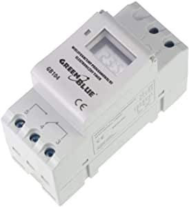 Green Blue GB104 Panneau sur Rail DIN 16A minuteur numérique Max 240 programmes (6)