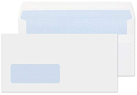 Blake Purely Everyday DL 110 x 220 mm 80gsm Self Seal Window Envelopes (FL2884/500) White - Pack of 500