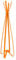 Gorillz Modi Eight Garderobenständer Stehend Orange (167 x 45 x 45 cm) Eleganter Kleiderständer Aus Robustem Stahl Mit 4 Garderobenhaken Platzsparende Garderobe In Schlichtem Design