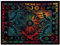 THE ART BOX Indie Wandteppich Baumwolle Mandala Wandbehang Deko Teppich Ästhetische Raumdeko Wohnzimmerdekoration Indische Tücher Schlafzimmer Deko - Regenbogen, Klein (77 x 102 cm / 30 x 40 Zoll)