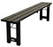 MaximaVida klappbare Picknickbank Riga, schwarz, 200 x 25 cm