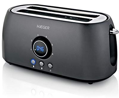 Tostadora HAEGER FUTURE PLUS - 1400W con contador electrónico de tiempo