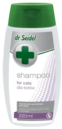 dr Seidel Protein-Shampoo 220ml Konzentriertes Protein-Shampoo für Katzen reinigt und pflegt das Fell und die Haut des Tieres perfekt