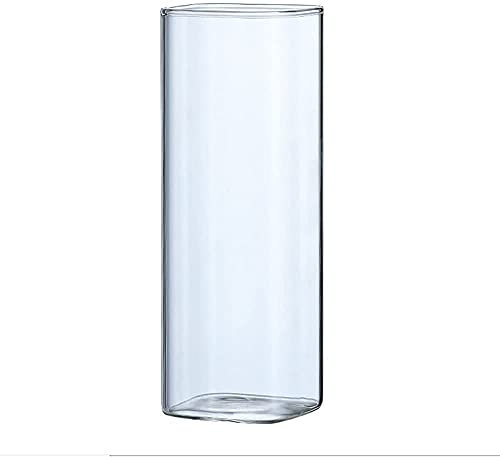 HSFS Bierkrug Glas Bierkrug Kaffee Teetassen und Bier Cola Milchbecher Kaffeebecher Quadratische Becher Trinken Schnapsgläser Täglicher Haushalt Weinglas Bierkrug Glas (Farbe: 250ml)