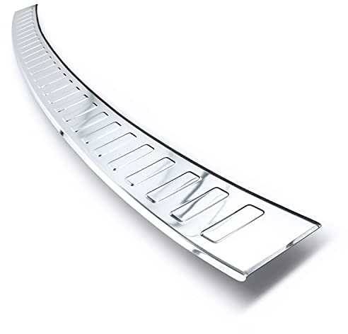 teileplus24 AL176 Ladekantenschutz Aluminium kompatibel mit VW Golf 8 Variant 2020-, Farbe:Silber