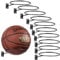 Universal Metal Ball Rack Holder - Black, Basketball, Football, Volleyball, Soccer (4)