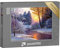 puzzleYOU: Puzzle 1000 Teile „Winterlandschaft mit Fluss, Ölgemälde“ – aus der Puzzle-Kollektion Natur, Kunst & Fantasy
