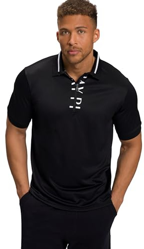 JP 1880 Jay-PI Poloshirt, Golf, Zipper, Halbarm, Kontrast Details schwarz 4XL 806488130-4XL
