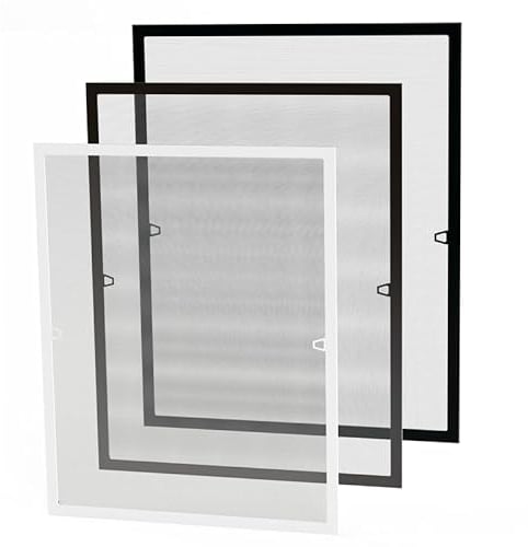 Fliegengitter Insektenschutz Moskito Fenster Alu Rahmen Schutz Gitter Bausatz anthrazit 80x100