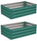 DKIEI 2 Packs Raised Beds Garden Raised Planters, 100x60x30cm Galvanised Steel Powder Coated Metal Raised Garden Kit for Plants Vegetables Flowers & Herbs Growing, Bottomless Planter Green