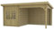 Gartenhaus/Blockhütte Nicole 600 x 350 cm 40 mm Wandstärke Fonteyn Hochdruck-Imprägniert