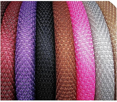 Yurosiay Universal Auto Lenkradbezug Atmungsaktiv Ice Silk Anti-Rutsch Lenkradabdeckung Elastizität Lenkradschutz Auto Steering Wheel Cover für Frauen Männer 36-38cm Lila