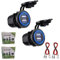 Auto USB Steckdose, 2 Stück Kfz Ladegerät Buchse 12V/24V Wasserdicht Dual USB Kfz Ladebuchse mit 23,6-Zoll-Kabel Doppelte Ladeanschlüsse für 12-V-Auto-Wohnmobil-Boot-Wohnmobil-Motorrad-Mobil