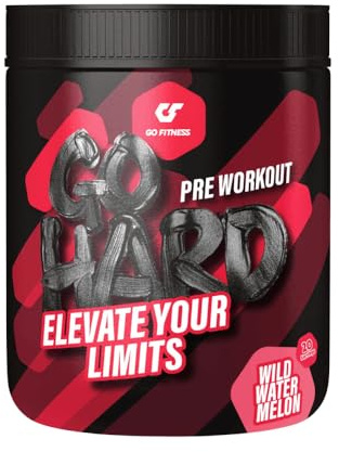 Go Fitness GO HARD Booster (20 serv) Wild Water Melon - Pre-Workout - Pre-Workout Booster