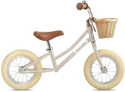 FabricBike Mini- Kinderlaufrad, Balance Bike Laufrad ab 18 Monate bis 4 Jahre, verstellbarem Sitz und Lenker, 12-Zoll-Rädern (Mini Classic Light Sand)