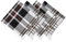 Solino Home Leinen Dinner Servietten 4er Set - Schwarze Oxford Plaid Servietten für Thanksgiving, Weihnachten, Urlaub - 100% reine Leinen Servietten 20 x 20 Zoll - Handgefertigt und maschinenwaschbar