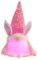 ENLACE Wichtel Ostern Mit Led, Osterdeko Beleuchtet, Handgemachte Plüsch Osterhasen Zwerg, Ostern Deko Hasen Wichtel für Osterdekoration Frühling Dekor Urlaub Dekoration, Rosa