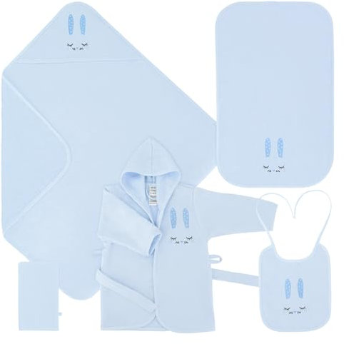 Celodoro Baby Geschenk Set 5-teilig - Geschenkbox - 0-12 Monate Blau