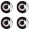 SANNIS 4 Stück Radnabenkappen für Smart Fortwo Forfour 450 451 453 58mm, Felgendeckel Felgenkappen Nabenkappen Nabendeckel Radnabenabdeckung Radnabendeckel Reifen Felgen Aufkleber,A