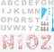 Molde de Letras Grandes A-Z Plantillas para Tartas de Letras Alphabet Cake Template para Tartas de Aniversario Bodas Cumpleaños, 35 Piezas Reposteria y Pasteleria Utensilios (12 pulgadas A-Z)