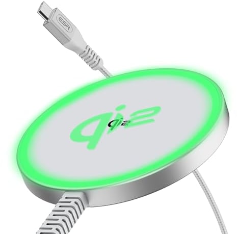 ESR Qi2 Mini Wireless Charger (HaloLock) Silver