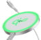 ESR for Magsafe Ladegerät 15W, Qi2-zertifiziert Wireless Charger iPhone für iPhone 15/14/13, AirPods 4/3/2 Pro,Induktive Ladestation mit Starker Magnet, mit 1,5m A/C-Kabel, Silber (Ohne Netzteil)