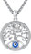 Eusense Baum des Lebens Halskette 925 Sterling Silber Evil Eye Anhänger Halskette Türkisch Blau Auge Schutz Halskette Baum des Lebens Schmuck Geschenke für Frauen Damen Mutter Mädchen