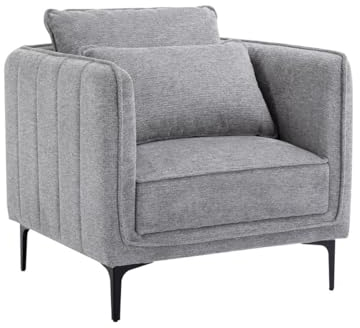 Vente-unique - Sessel - Stoff - Grau - TORMELDA
