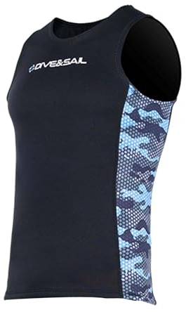 LOVIVER Neoprenanzug-Weste für Damen und Herren, Surf-Oberteile, Wassersport, Badeanzug, Neoprenanzug, Jacke, Tauchen, ärmellose Weste zum Kanufahren, m