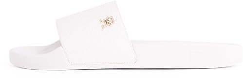 Tommy Hilfiger Damen Badeschuhe Monogram Elegant, Elfenbein (Ancient White), 38