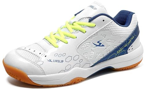 Viaoragiosa Badmintonschuhe Men,Unisex Badminton Schuhe,Tisch Tennisschuhe,Leichte Badminton-Schuhe,Anti-Schlupf,saktive,Bequeme Squash-Tennis-Volleyball-Sneaker Für Drinnen Und Draußen