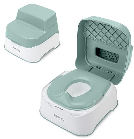 Ingenuity, Prepare to Potty 3-in-1 System - Potty, Topper, Step Stool, Easy Setup, for Ages 18 Months+