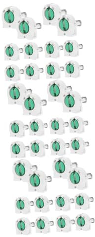 Garneck 60 Stk T8-Kühlergrill-Lampenfassung Lampensockel Teile von Leuchtstofflampen Leuchtstofflampenfassung Halterung für Röhrenlampen 4ft Steckdosenhalter Licht Steckdosen Abs Weiß