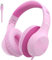 EarFun Kinder Kopfhörer mit USB-C Kabel, 85dB Lautstärkenbegrenzer, Komfortables Tragen, Hi-Fi Klang, Faltbare, 8-stufig Verstellbares Kopfband, Over Ear Kinderkopfhörer für Schule/Tablet/PC, Rosa