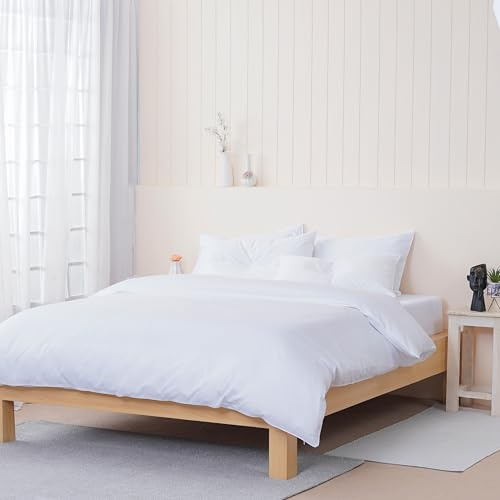 Sheet Story 100% Egyptian Cotton King Size Duvet Cover Sets - 400 Thread Count - Kingsize Duvet Cover with Zipper Closure - Soft and Hypoallergenic - with Two Pillowcases