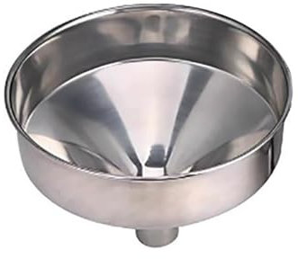 Mushroom Funnel,Stainless Steel Kitchen Use Funnels Large Diameter Funnel Metal Funnel for Oil Jam Grains Dry Wet Ingredients(24.5/5cm)